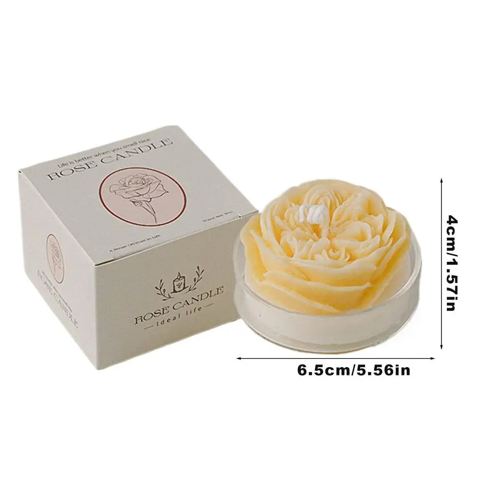 Natural Soy Wax Rose Style Aromatherapy Scented Candles