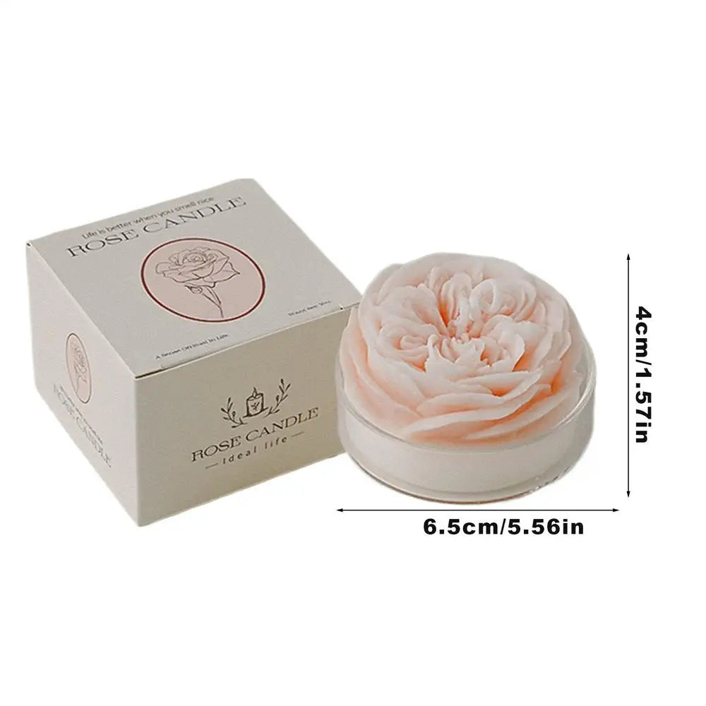 Natural Soy Wax Rose Style Aromatherapy Scented Candles