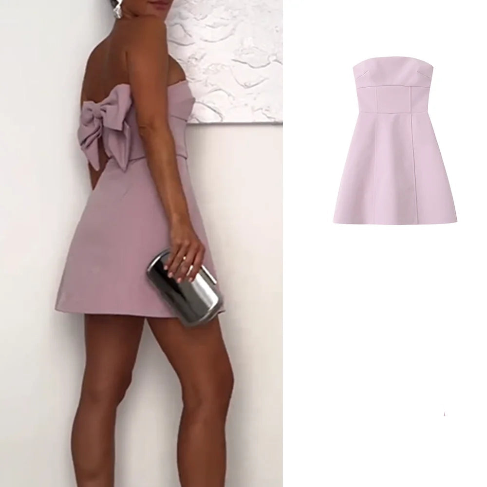 Gorgeous Trafza Bow Detail Dress