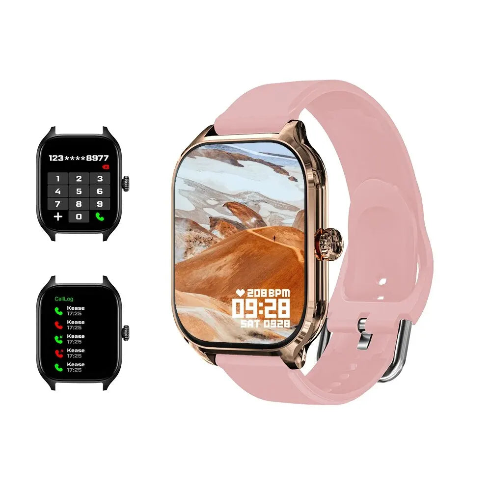 Luxury Laxafit H9 Smartwatch - Calorie Tracking Heart Rate Blood Oxygen Monitoring Bluetooth