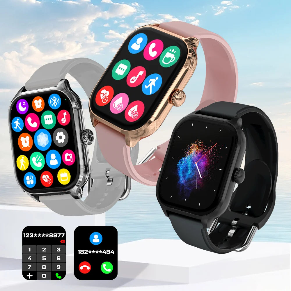 Luxury Laxafit H9 Smartwatch - Calorie Tracking Heart Rate Blood Oxygen Monitoring Bluetooth