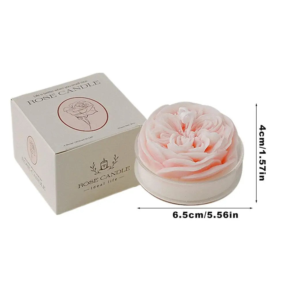 Natural Soy Wax Rose Style Aromatherapy Scented Candles