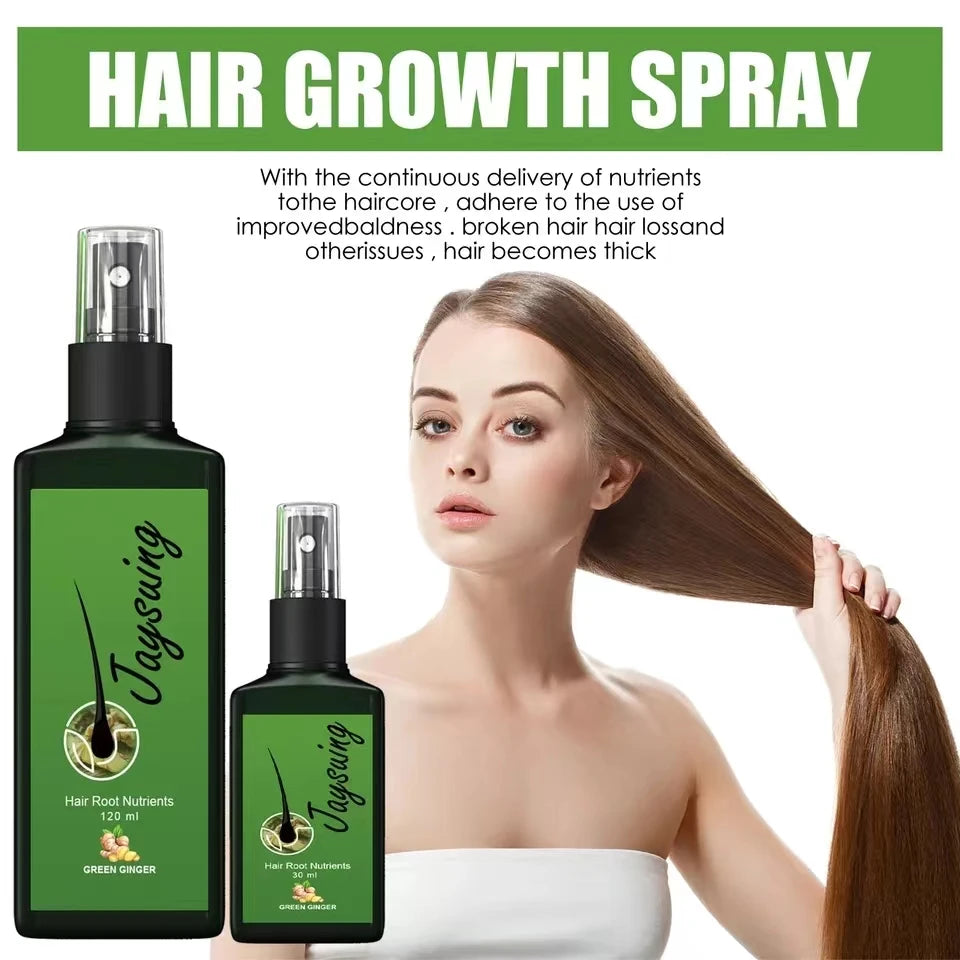 Natural Ginger Hair Growth Spray Anti Hair Loss Serum
