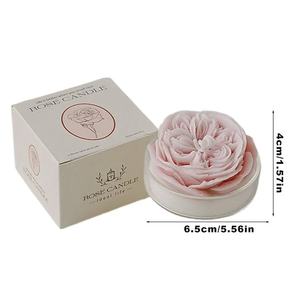 Natural Soy Wax Rose Style Aromatherapy Scented Candles