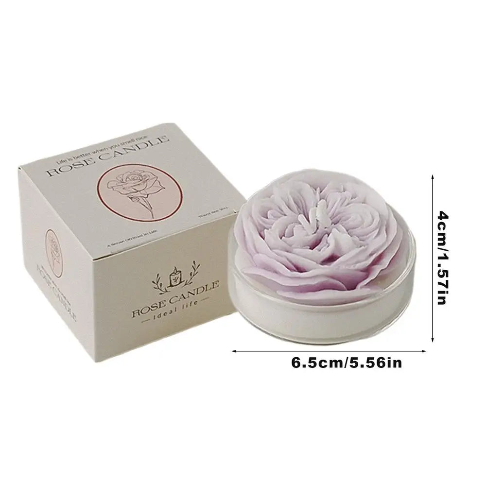 Natural Soy Wax Rose Style Aromatherapy Scented Candles